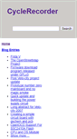 Mobile Screenshot of cyclerecorder.org